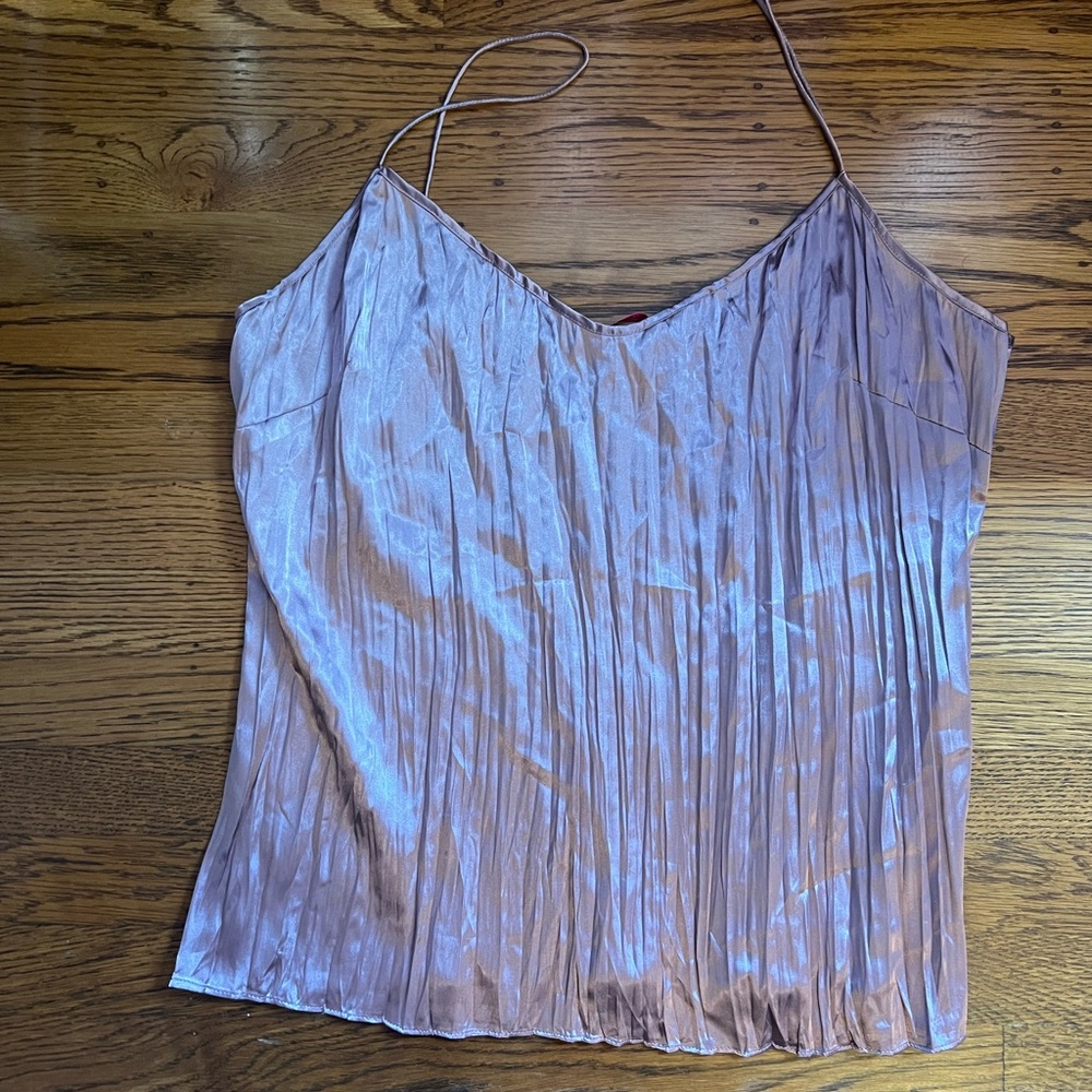 Silk shimmery purple tank by Gianni Bini